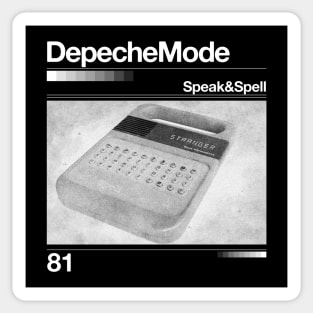 Speak & Spell // Depeche Mode - Artwork 90's Design Sticker